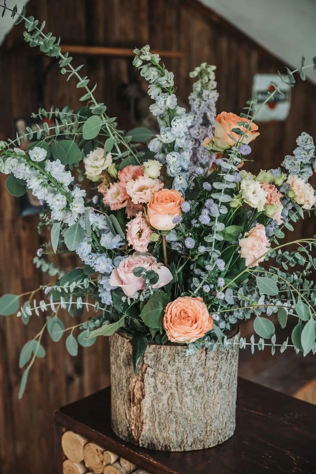 Composição floral criada para um casamento